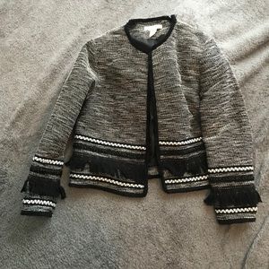 FINAL: H & M fringe blazer.